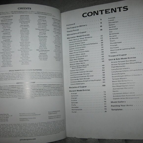 Warmachine RPG Softcover Book Cygnar Command 2409A6 - Picture 5 of 9